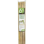 Mininfa Natural Bamboo Stakes 6 Feet, Eco-Friendly Garden Stakes, Plant Stakes Supports Climbing for Tomatoes, Trees, Beans, 20 Pack