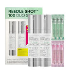 VT COSMETICS Reedle Shot 100 Duo Set with Collagen & Retinol Reedle Shot Pouch (Gift) – Exosome Microneedling Serum, Exfoliating, Soft & Glass Skin, Korean Skincare (1.69 fl. oz x2 / 0.06 fl. oz x6)