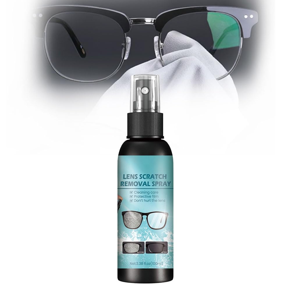 ROWPOZ Eye Glass Cleaners Spray, 2025 New Lens Scratch Remover for Eyeglasses 100ml Lens Cleaners Spray for Eye Glasses, Screen & Travel Essentials (1PC)