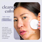 SpaLife Beauty Rest & Reset Toner Pads – for Uneven Skin Tone, Redness, Clogged Pores, Dehyrated Skin with Aloe, Heartleaf, & Purslane – Toner Pads for Face, Face Pads, Pre-Soaked Pads