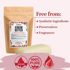Better Shea Butter Raw Kokum Butter Unrefined - Body Butter Bar for Soap Making and DIY Butter, Skin and Hair Products - Pure, Unscented Skin Butter for Lotion Base - Kokum Butter 8 oz Block