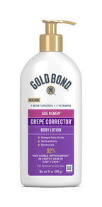 Gold Bond Age Renew Crepe Corrector Body Lotion, Replenishing & Smoothing Formula, Crepe Corrector Body Lotion, 14 oz
