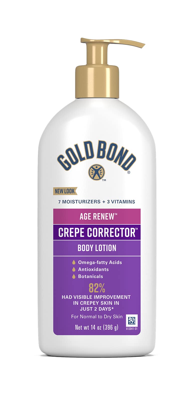 Gold Bond Age Renew Crepe Corrector Body Lotion, Replenishing & Smoothing Formula, Crepe Corrector Body Lotion, 14 oz