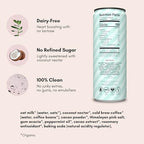 Pop & Bottle Oat Milk Lattes- Cold Brew, Cold Brew Coffee Cans, Canned Coffee, Iced Coffee, Organic, Dairy Free, Gluten Free, Lightly Sweetened with Coconut Nectar- Peppermint Mocha, 8 Fl Oz (12 Pack)