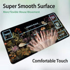 for MTG Game Playmat, for Magic TCG Rubber Play mat,Tabletop Card Playmats with Smooth Surface,Trading Card Inked Game Mat with White Zones,Battle Game,Wildflower Mushroom