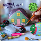 Dan&Darci Kids Rock Painting Kit - Glow in The Dark - Arts & Crafts Gifts for Boys and Girls Ages 6-12 - Craft Activities Kits - Creative Art Toys for 6, 7, 8, 9, 10, 11 & 12 Year Old Kid
