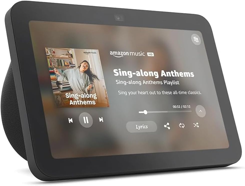 Amazon Echo Show 8, With Spatial Audio, Smart Home Hub, ideal for open living spaces, Designed for Alexa+, Charcoal