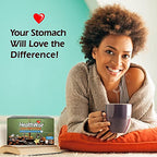 Healthwise French Vanilla Decaf Low Acid Coffee K-Cups - Swiss Water Process - Acid Reflux, Heartburn, Gastro Issues - Healthier Coffee For Sensitive Stomachs - Available In 4 Different Flavors - 12