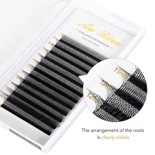 W Eyelash Extensions D Curl 0.07mm 8-15mm Mix Tray W Shaped 8D Volume Premade Fan Lashes Matte Black Cluster Easy Fans Lashes Professional Use YY Lash