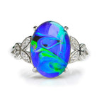 FUN JEWELS Opalescent Swirl Color Change Mood Ring for Women Adjustable