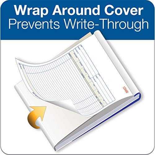 Adams Order Book, 2-Part, Carbonless, White/Canary, 8-3/8 x 10-11/16 Inches, 50 Sets per Book (DC8100) , 1 pack