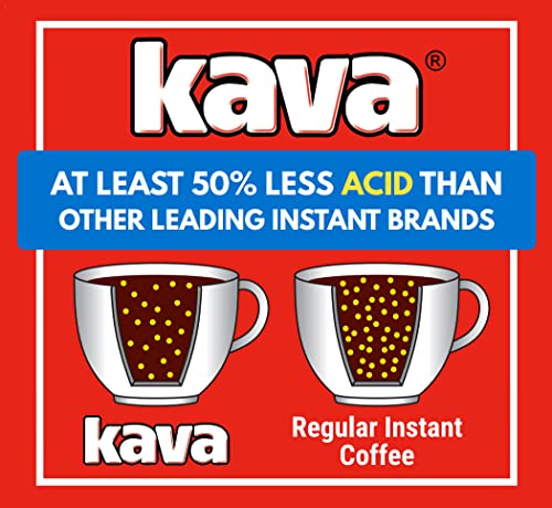 Kava Coffee Low Acid Neutralized Instant Coffee, 4 Ounce (Pack of 3)