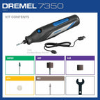 Dremel 7350 4V Cordless Rotary Tool Kit with 5 Accessories and USB-C Rechargeable Battery - Single Speed for Carving, Engraving, Sanding and Cleaning