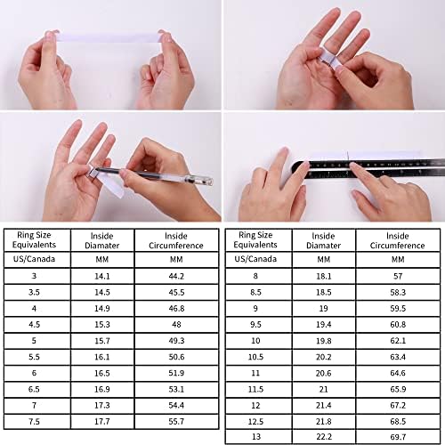 5 Stone Moissanite Rings for Women, 3.75MM D Color VVS1 Clarity Lab Created Moissanite Anniversary Rings 14K White Gold Filled S925 Sterling Silver 5 Stone Moissanite Wedding Bands for Women Jewelry