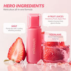 MILKTOUCH Jelly Lip Glow Tint - Hydrating Lip Gloss with Long-Lasting Moisture, Lip Stain, Lightweight, Radiant Shine, Perfect for Daily Use, Valentines Gifts, Korean Lip Oil (02 Peach on Top)