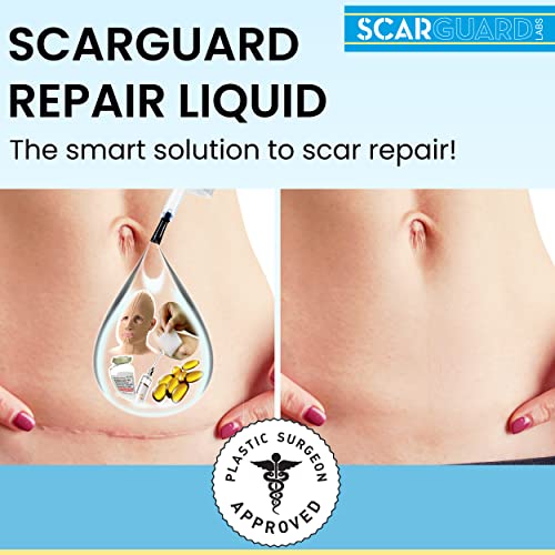 Invisible Brush-On Silicone Sheet with Vitamin E - Scar Removal for Keloids, Burn Scars, Surgery Scars, Stitches, Cuts - No Ugly Scar Sheets, Cream or Messy Scar Gel Needed