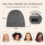 OLESILK Silk Bonnet for Kids Girls 2-6 Years, Adjustable Strap, Smooth for No Frizzy Hair, Breathable All Night Slleping