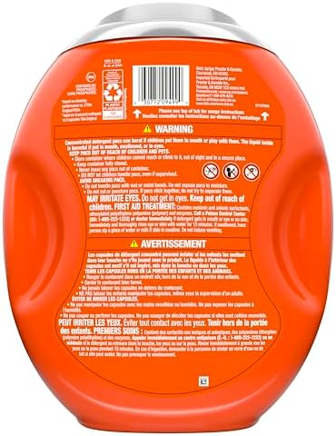 Tide Power Pods Laundry Detergent Pacs with Febreze Freshness with Odor Eliminators, Botanical Rain Scent, 45 Count