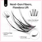 Beetles Lash Clusters 9-16mm Cluster Eyelash Extensions 3D Natural False Eyelashes Wispy Volume Eyelash Clusters 100pcs Individual Lashes DIY Cluster Lashes Bouquet (CNB001, 9-16mm)