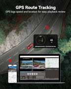 REDTIGER 4K Dash Cam Front and Rear, STARVIS 2 Sensor, Touch Screen 3.18", 128GB Card Included, Voice Control, 5.8GHz WiFi Car Dash Camera, GPS, Night Vision, Emergency Lock, Parking Mode (F7N Touch)