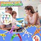 10Pcs Magnetic Robot Men Travel Toys for Toddlers Kid Boy Quiet Airplane Road Trip Travel Activities Essential Fridge Magnets People Fidget Toy Adults Autism Sensory Stress Relief for Office Classroom