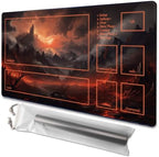 MTG Playmat - Non-Slip Backing Printing, Ideal for Card Game Enthusiasts TCG Playmat (Burning Village-Deck)