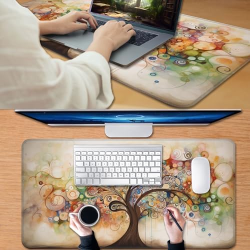 for MTG Game Playmat, for Magic TCG Rubber Play mat,Tabletop Card Playmats with Smooth Surface,Trading Card Inked Game Mat,Battle Game,Art Tree