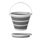 Gronivex Collapsible Bucket 2.6 Gallon, Portable & Space-Saving for Car Wash, Camping, RV, Multi-Purpose Cleaning Bucket, BPA Free
