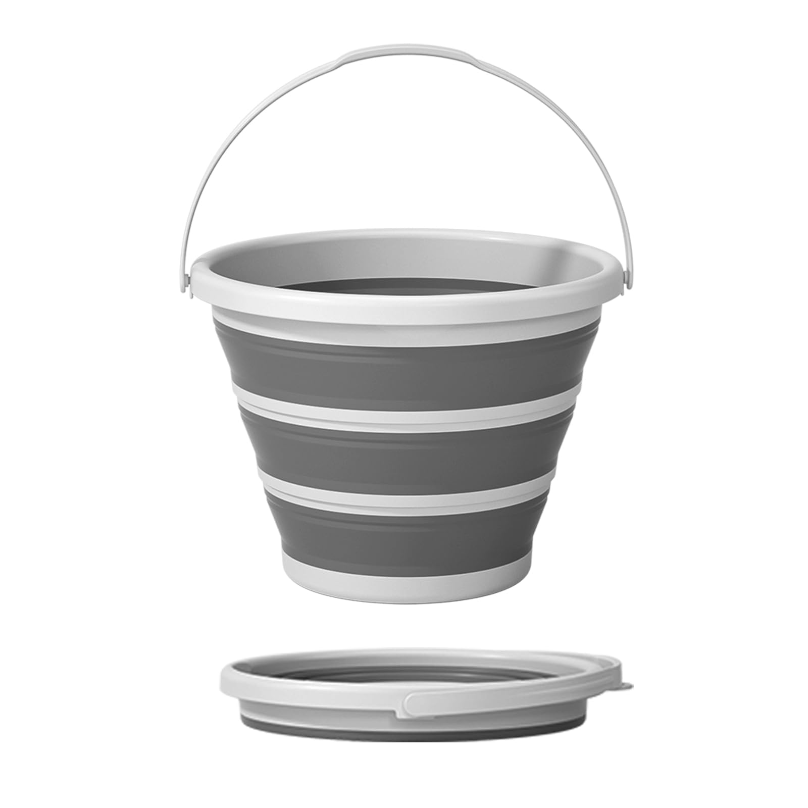 Gronivex Collapsible Bucket 2.6 Gallon, Portable & Space-Saving for Car Wash, Camping, RV, Multi-Purpose Cleaning Bucket, BPA Free
