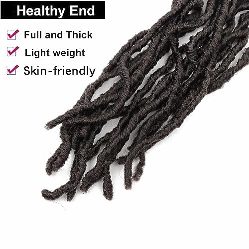 30 Inch Soft Locs Crochet Hair Pre Looped 7 Packs Wavy Faux Locs Crochet Braids for Natural Butterfly Locs Crochet Hair for Black Women (30 inch(pack of 7), 4#)