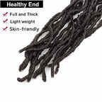 30 Inch Soft Locs Crochet Hair Pre Looped 7 Packs Wavy Faux Locs Crochet Braids for Natural Butterfly Locs Crochet Hair for Black Women (30 inch(pack of 7), 4#)