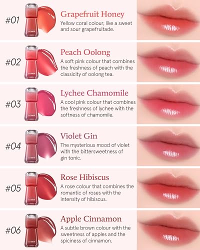 THESAEM Saemmy's Ade Shot Tint (02, 05) - Korean Lip Titnt, Water Gel Lip Stain with Plump Glowy Moisturizing Finish, Buildable Radiant Gloss, Long-Lasting Comfort, 0.1 fl.oz.