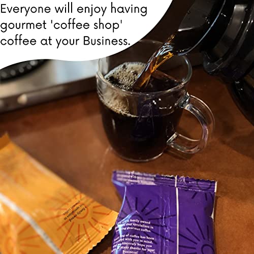 Sarasota Coffee Ground Packets | Gourmet Flavored Medium Roast Bulk Coffee Packs | Southern Texas Butter Pecan | Low Acid Mold Free Individual Pouches for 12 Cup Coffee Maker | 2 Ounce Bags, 36 Count