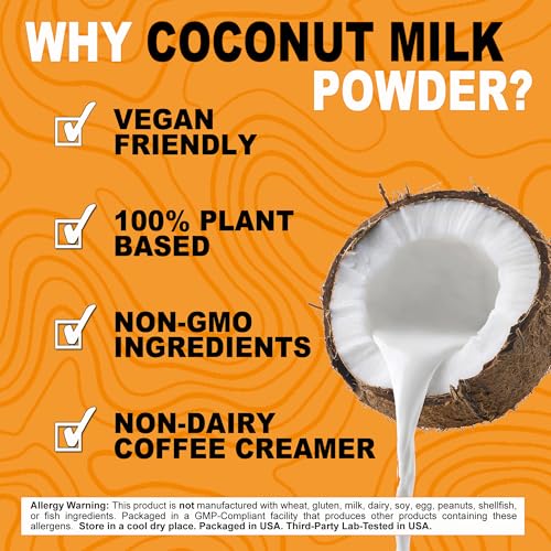 It's Just - Coconut Milk Powder, 24oz, Dairy-Free, Coconut Milk Beverage, Keto Friendly, MCTs, Two Ingredients, Non-GMO, Product of Sri Lanka