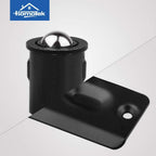 HOMOTEK 8 Pack Drive in Ball Catch with Strike Plate for Closet Doors, Black, 13/16 Inch x 1-1/8 Inchs,Die-cast, Adjustable Tension Ball