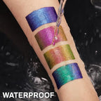 UCANBE 4PCS Chameleon Liquid Eyeliner, Multichrome Metallic Color Shift Eye Liner, Waterproof Glitter Eyeliner with Soft Fine Tip for Long-lasting Multi-Dimensional Eye Looks