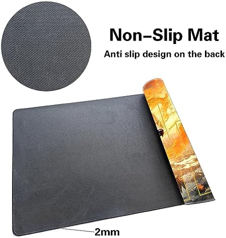 MTG Playmat - Non-Slip Backing Printing, Ideal for Card Game Enthusiasts TCG Playmat (Ember Rage-Deck)