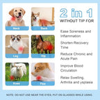 Vet Near Red Light Therapy Device for Dogs Pain Relief, 4400mAh Cat Cold Sore Blue Light Treatment Machine Pet Lip Nasal Ear Mouth Oral Canker Sore Leg Knee Back Joint Muscle Relax at Home