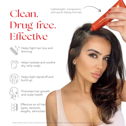 HAIRtamin Scalp Serum Natural Hair Growth Thickening Treatment | Visibly Increases Thicker Looking Hair and Promotes Scalp Health | Nourishes & Hydrates Dry, Itchy Scalp (1)