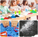 NiToy FlexiSand 11 lbs Moldable Self-Sticking Sand, Never Dries Out Fun for 3 Years and Up Kids Bulk Refill for Sensory Sand Box Toys, Ideal for Shaping, Squeezing Rolling (5kg, Neutral Shades)