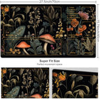 DEGDFSGR for MTG Playmat with Zones 27.5" x 15.98" for TCG Playmat MTG Mat Non-Slip Rubber Base Commander Playmat for Magic The Gathering Playmat Iorcana Trading Card Game, Mushroom Red Flower