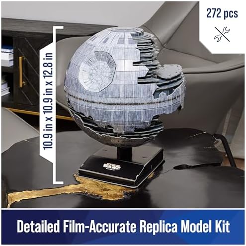 4D Build Star Wars Deluxe Death Star II Cardstock 3D Model Kit, Star Wars Gifts, Star Wars Toys, Star Wars Fans & Collectors, Adults & Teens 12+