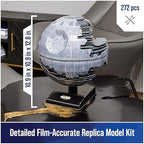 4D Build Star Wars Deluxe Death Star II Cardstock 3D Model Kit, Star Wars Gifts, Star Wars Toys, Star Wars Fans & Collectors, Adults & Teens 12+