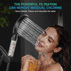 SR SUN RISE Shower Filter for Handheld Shower Head, 2 Pack Replacement Filters for Hard Water Remove Chlorine and Harmful Substances