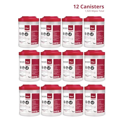Sani-Cloth Plus Hard Surface Disinfectant Wipe, 160 Count, Q89072 - Case of 12 = 1920 Wipes