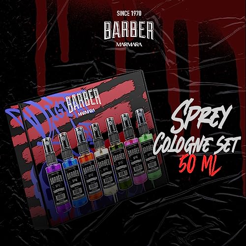 Marmara Barber Cologne - Best Choice of Modern Barbers and Traditional Shaving Fans Travel Size (50 ml, Travel Set)