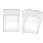 Fessary 2" x 2" Clear Small Plastic Bags for Pills 2 Mil Thick 150 PCS Mini Zipper Storage Bags for Jewelry, Necklace, Coins