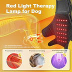 Dog Acl Brace Hind Leg — Red Light Therapy for Dogs Professional Edition Dog Knee Brace for Torn Acl Hind Leg Accelerated Wound Healing Suitable for Small Dogs（Black）— S