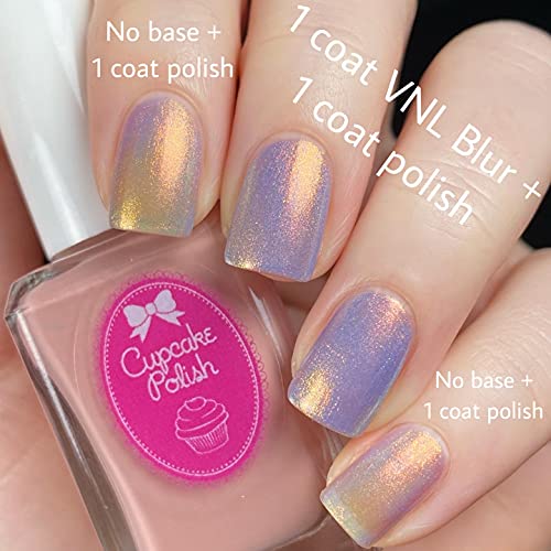 VNL Blur #1 (fair) - Visible Nail Line Neutral Base Coat Nail Polish by Cupcake Polish