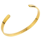 Forge & Foundry Ravick Men's Handcrafted Minimalist Titanium Cuff Bracelet